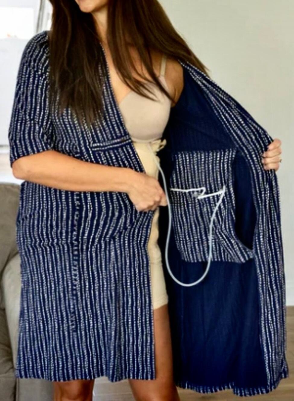 Gownies Recovery Robe Post Surgery Mastectomy Surgical XL/XXL New Sealed in Pkg